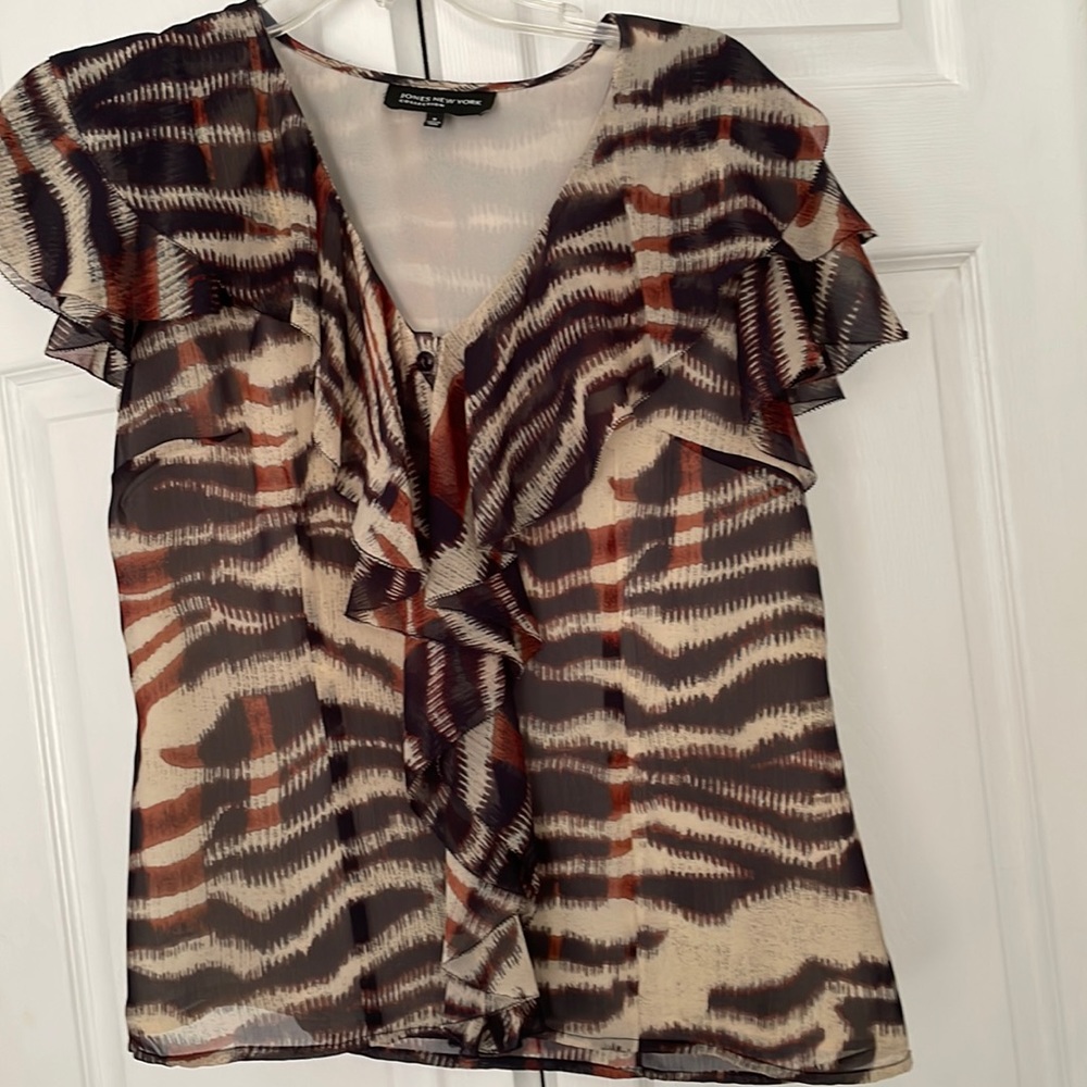 Jones New York multi color shirt